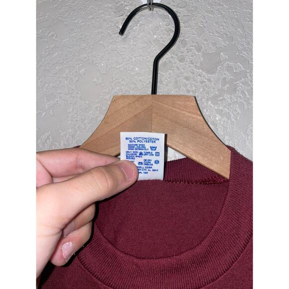 Vintage Las Vegas Shirt Jerzees M USA 90s Southwest Tee Native Graphic Maroon - Picture 10 of 13